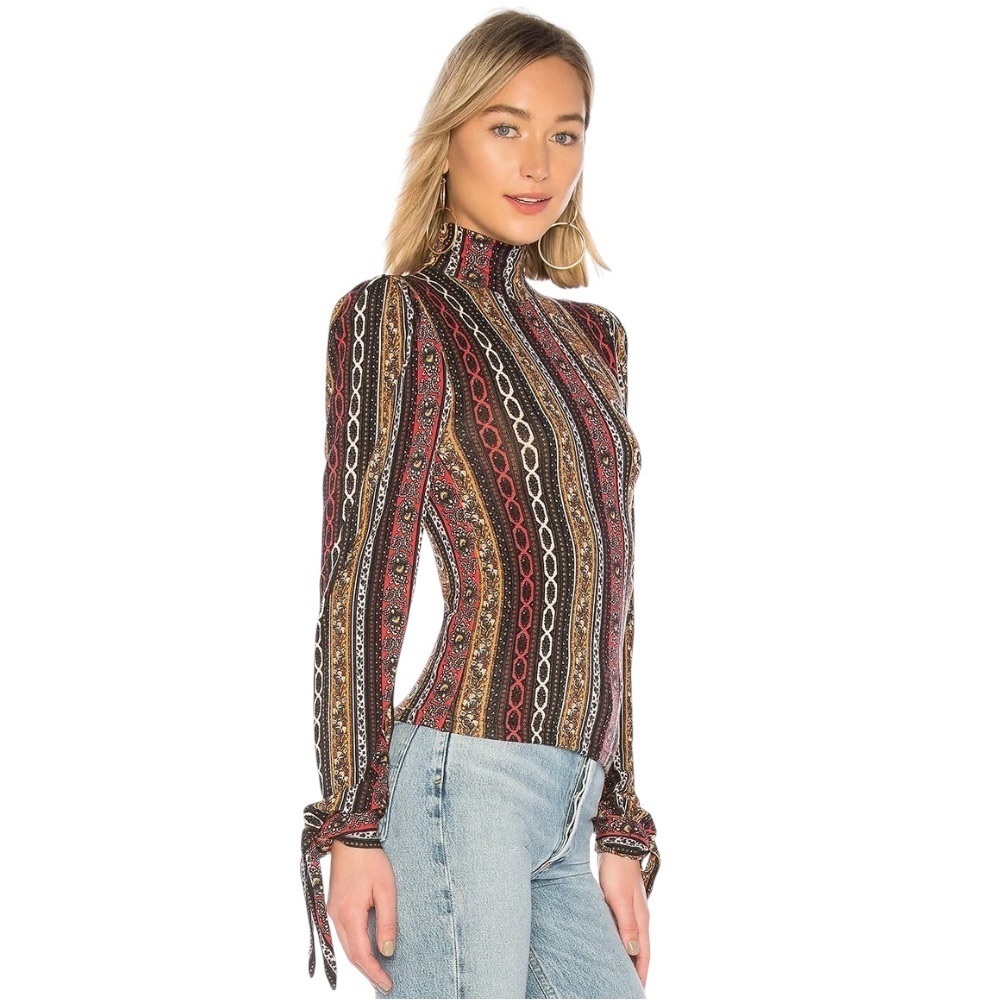 Free People Donatella Body Hugging Blouse